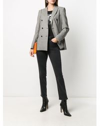 J Brand Vaqueros capri de talle medio - Gris