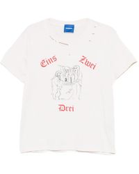 DAGGER - Distressed Graphic-Print T-Shirt - Lyst
