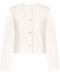 Loulou de Saison - Raho Button Leather Jacket - Lyst