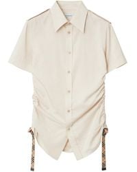 Burberry - Striped Silk Shirt - Lyst