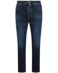 Jacob Cohen - Logo-Embroidered Slim-Fit Jeans - Lyst