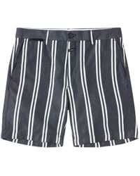 Closed - Striped Cotton-blend Chino Shorts - Lyst