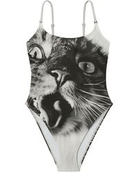 Tory Burch - Cat-Print Swimsuit - Lyst