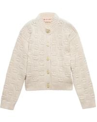 Marni - Fisherman Wool Cashmere Cardigan - Lyst