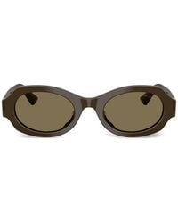 Giorgio Armani - Oval-Frame Sunglasses - Lyst