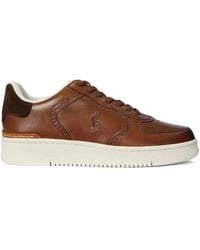 Polo Ralph Lauren - Leather Low-Top Sneakers - Lyst