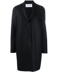 Harris Wharf London Abrigo con botones - Negro
