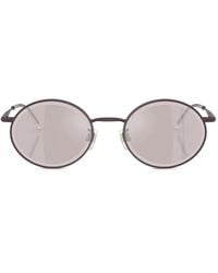 Giorgio Armani - Oval-Frame Sunglasses - Lyst