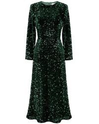 POST MERIDIEM - Sequin-Embellished Midi Dress - Lyst