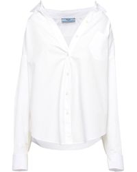 Prada - Back-logo Oversized Shirt - Lyst