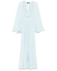 Twinset - Ruffle-Detailed Maxi Dress - Lyst