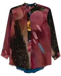 Yavi - Blusa Con Stampa Astratta - Lyst