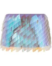 The Attico - Iridescent Sequin Mini Skirt - Lyst