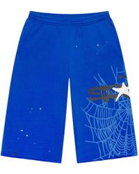Sp5der - Logo-Print Shorts - Lyst