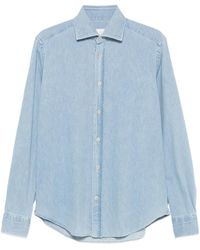Eleventy - Long-Sleeve Denim Shirt - Lyst