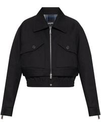 DSquared² - Giacca Crop Con Zip - Lyst