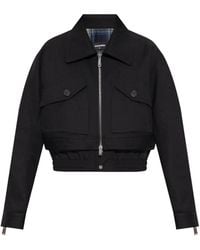 DSquared² - Giacca Crop Con Zip - Lyst