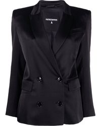 Patrizia Pepe - Shoulder Pads Double-breasted Blazer - Lyst