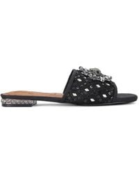 Kurt Geiger - Chelsea Crystal Eagle Head Sandals - Lyst