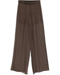 Alysi - Drawstring Palazzo Pants - Lyst