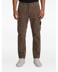 Stone Island - Terra-Effect Corduroy Trousers - Lyst