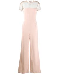 Stella McCartney - Mesh Panel Jumpsuit - Lyst