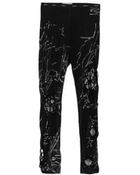 Yohji Yamamoto - Abstract-Print Leggings - Lyst