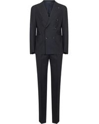 Tagliatore - Peak-Lapel Double-Breasted Suit - Lyst