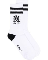 Amiri Socken mit Monogramm-Print - Weiß