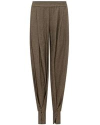 ANDAMANE - Renee Button-Cuff Tapered Trousers - Lyst