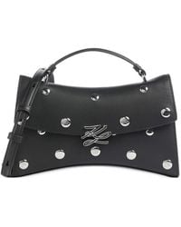 KARL LAGERFELD - K/Autograph Studded Leather Tote Bag - Lyst