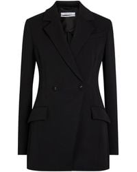 Another Tomorrow - Double-Breasted Blazer - Lyst