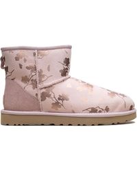 UGG - Floral Foil Mini Boots - Lyst