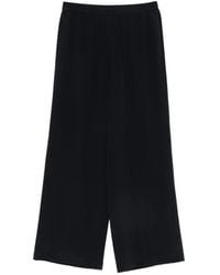 Aspesi - Silk Wide-Leg Trousers - Lyst