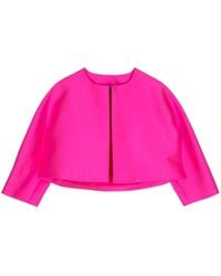 Dice Kayek - Satin Cropped Jacket - Lyst