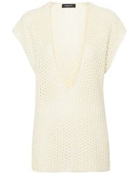 Fabiana Filippi - Light Yellow Cotton Blend Top - Lyst