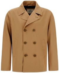Herno - Dean Pea Coat - Lyst