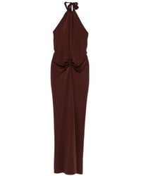 Raquel Diniz - Robe À Dos Nu Et À Fronces - Lyst