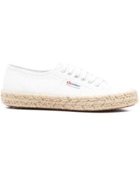 Superga - Braided-Sole Lace-Up Sneakers - Lyst