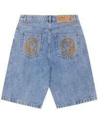 BBCICECREAM - Embroidered Logo Denim Shorts - Lyst