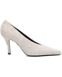 Loulou de Saison - Faye Distressed Leather Pumps - Lyst