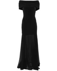 Aniye By - Dreams Norah Off-The-Shoulder Sheer-Panel Maxi Dress - Lyst