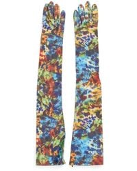 DSquared² - Tie-Dye Leather Gloves - Lyst