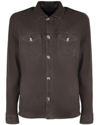 Volfagli - Urano Suede Shirt Jacket - Lyst