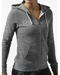 Reebok - Elements Logo Zip-Up Hoodie - Lyst