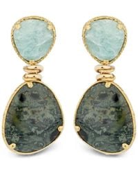 Gas Bijoux - Silia Amazonite And Jasper Earrings - Lyst