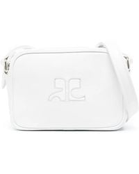 Courreges - Logo-Patch Leather Camera Bag - Lyst
