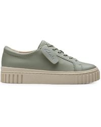 Clarks - Mayhill Bay Leather Sneakers - Lyst