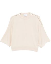 Nude - Zip-Detail Wool Top - Lyst