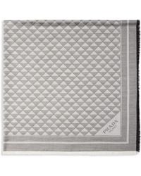 Prada - Silk And Wool Shawl - Lyst